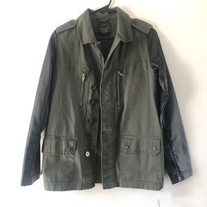 SWS Utility Jacket with Faux Leather sleeves